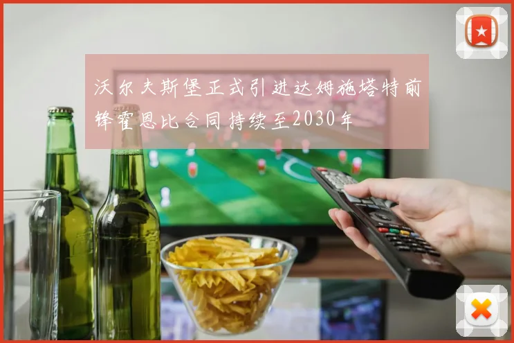 沃尔夫斯堡正式引进达姆施塔特前锋霍恩比合同持续至2030年